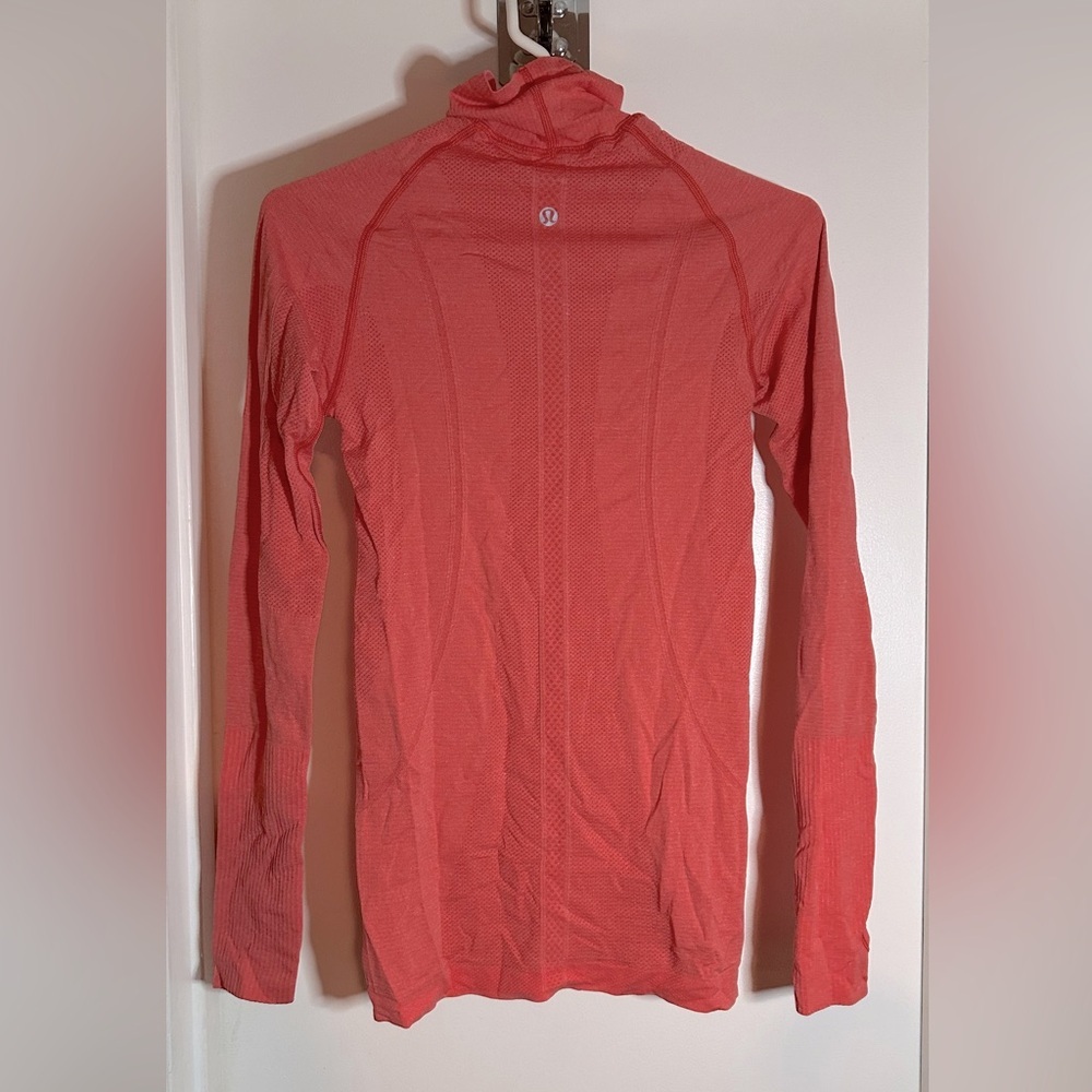 Lululemon Run: Swiftly Turtleneck In Love Red Siz… - image 2